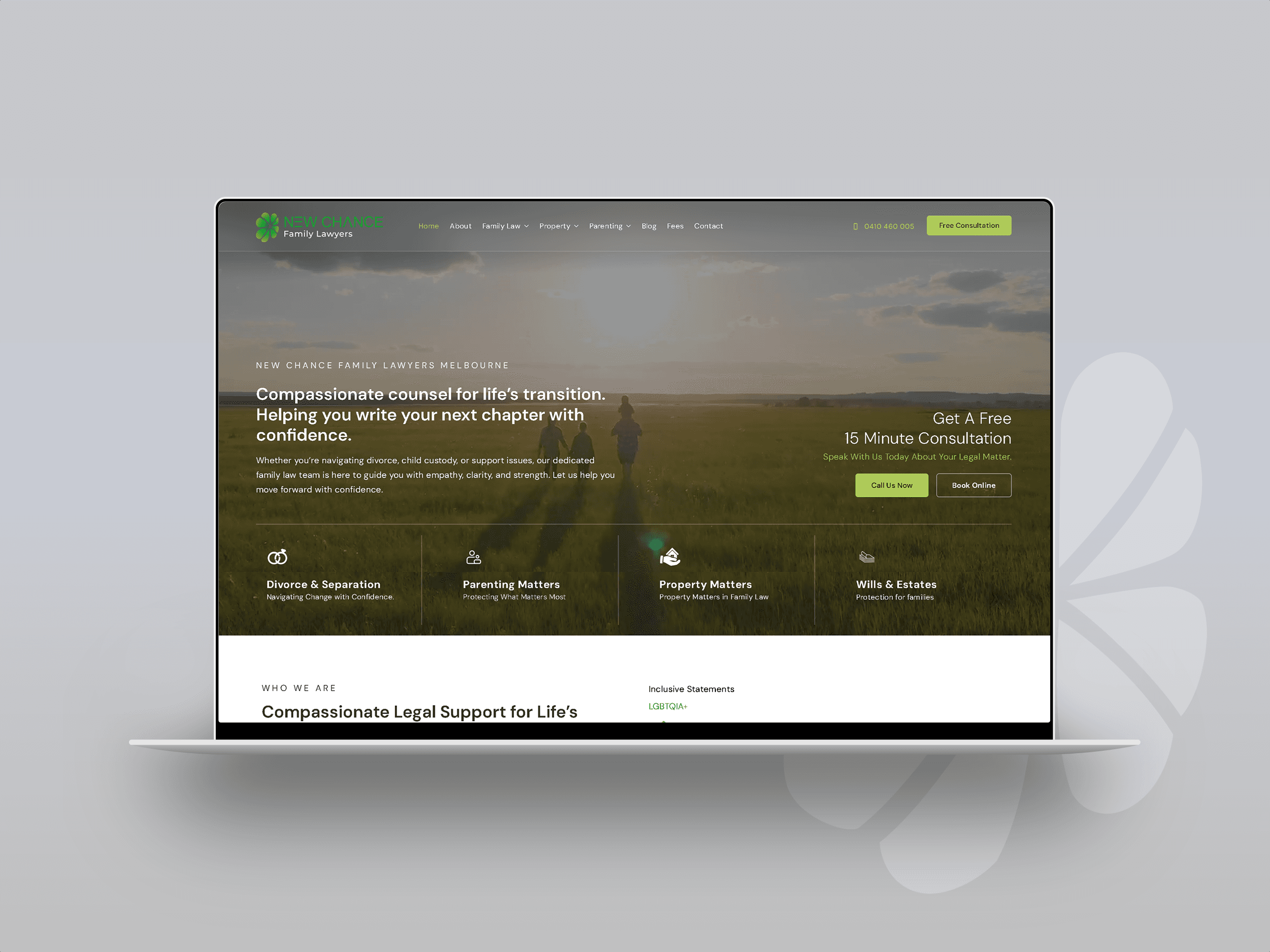 New Chance Lawyers - Portfolio Project