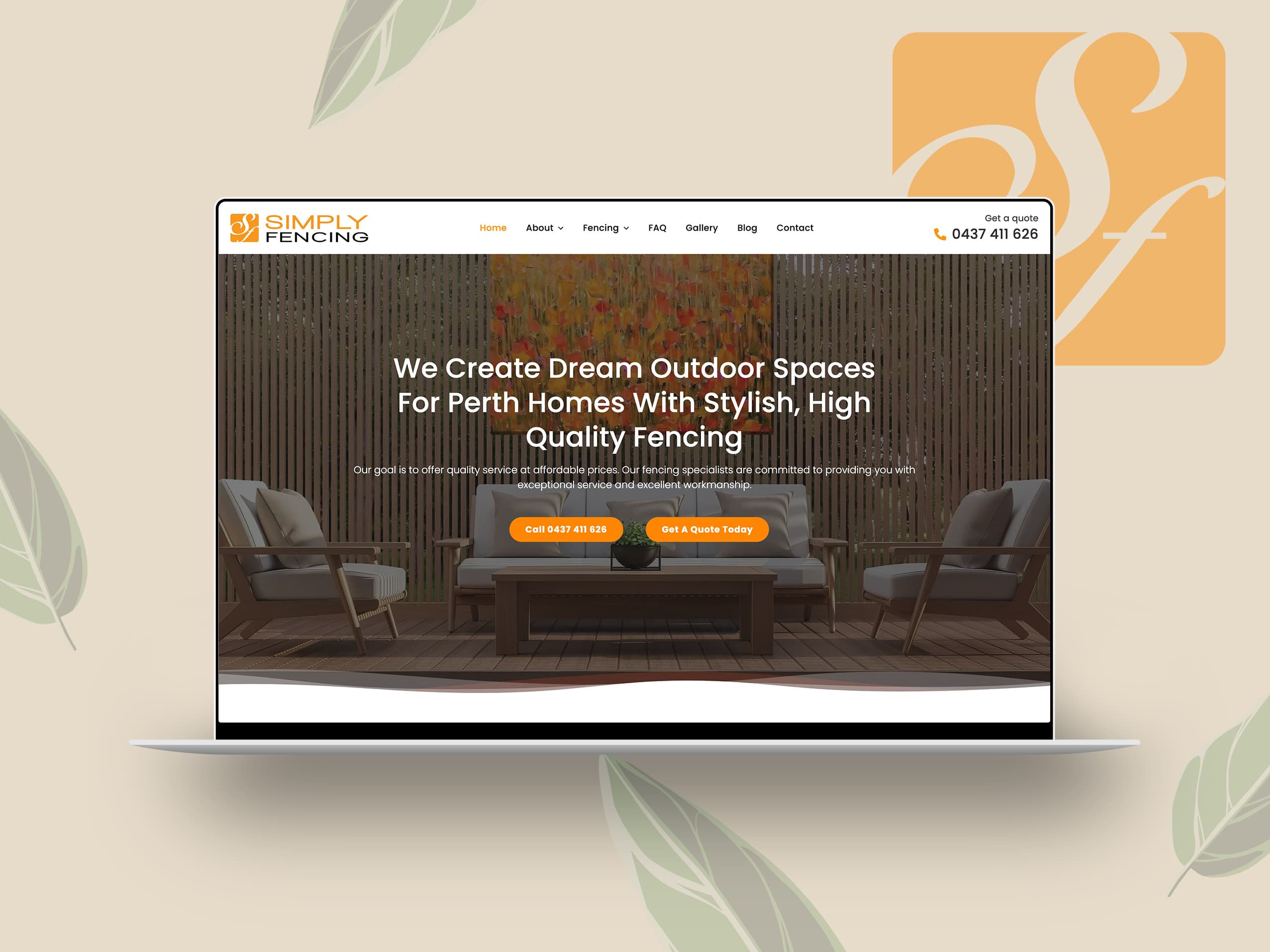 Simply Fencing - Portfolio Project