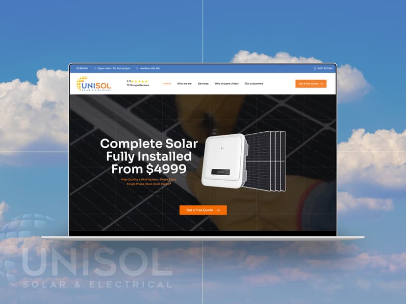 Unisol Solar - Portfolio Project